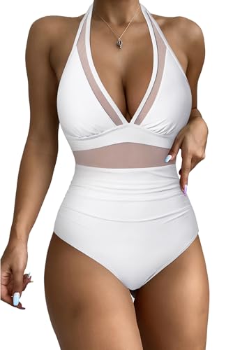 RXRXCOCO Mesh Badeanzug Damen Sexy Bauchweg...