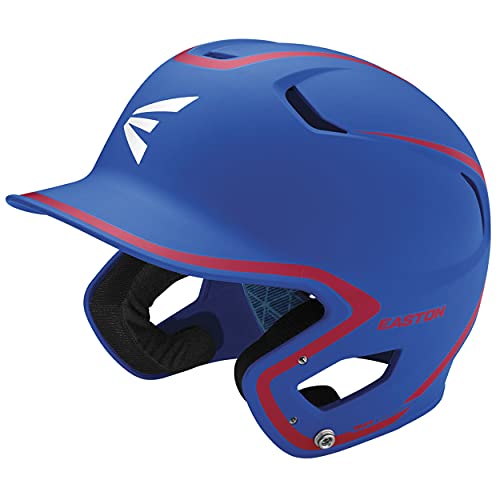 Casque de batteur Easton Z5 2.0 baseball mat bicolore avec coque ABS et doublure BioDRI