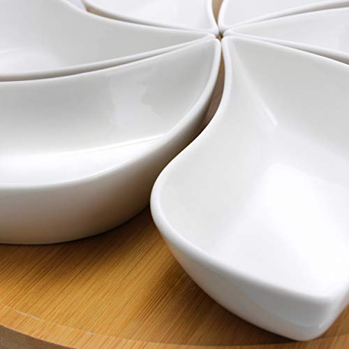 Elama EL-170 Ceramic Stoneware Condiment Appetizer Set thumb #2