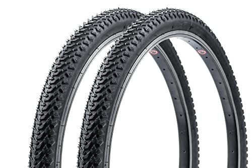2 Stück 26 Zoll Fahrrad Reifen 50-559 MTB Mountain Bike 26x1.95 Schwarz
