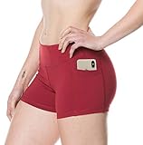 Epic MMA Gear 3' Stretchy Active Fitness Yoga Running Exercise Workout Shorts Side Pockets (S,...