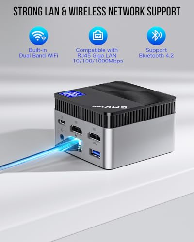 Gmktec G5 N97 Mini Pc N97 Preinstalled Windows 11 Pro, G5 Micro Desktop Computer, 12Th Gen Intel Alder Lake N97 (Up To 3.60Ghz) 12Gb Ddr5 256Gb Hard Drive For Business, School, Office thumb #4