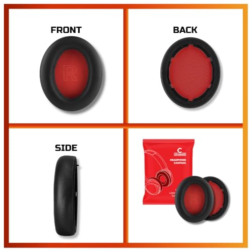 Image of Crysendo Headphone Ear Cushion Cover for ATH,Sony,Edifier Headphones|Protectors for 4-8cm Earpads |Stretchable Fabric Ear Cushion Sweatproof Ear pad Cover(Small - 1 Pair)(Black)