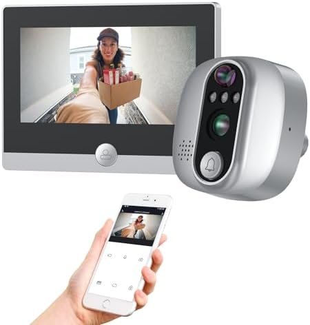 Mirilla Digital Puerta Wifi, JeaTone Mirilla Digital con Pantalla...