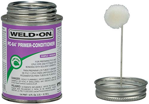 Weld-On 10875 Pc-64 Pvc/Cpvc Primer-Conditioner - Low-Voc, Purple, 1/4 Pint (4 Fl Oz) #TOP2