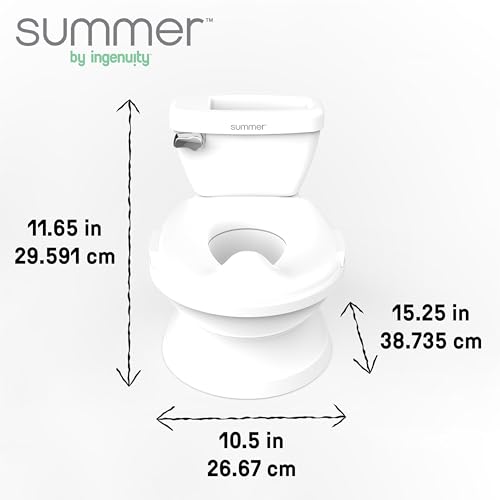 Ingenuity 11124 Summer Infant By Ingenuity My Size Potty Pro In White, Toddler Potty Training Toilet thumb #6