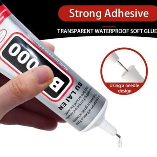 Rubbli B-7000 Multi-Purpose 110ml Transparent Glue for Jewellery, Shoes, Toys, Bag, Crafts Adhesive (110 ml) (Pack of 1) 1