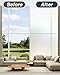 Lovepea Pure Frosted Glass Window Privacy Film 24 Hour Two Way Privacy, Removable, Static Cling, Ideal for Privacy scenarios Such as Home Office Doors and Windows (17.5 x 78.7 Inch)