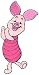 Disney Winnie The Pooh Iron On Applique-Piglet 1-3/4"X3-1/2" 1/Pkg