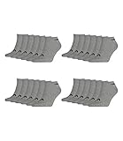 HEAD Unisex Sneaker Sportsocken 12er Pack, Größe:43/46, Farbe:Grey (400)