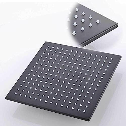 Mitigeur de douche noir anti-calcaire avec tête de pluie 12 pouces - 7