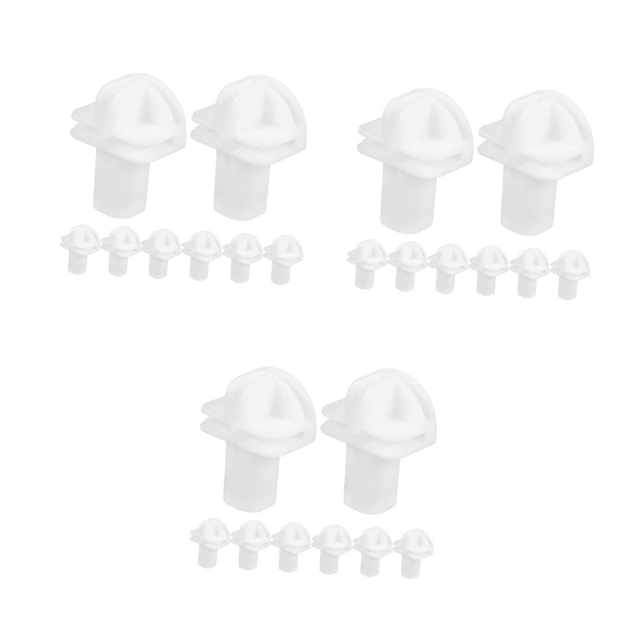 24piezas Conectores De Plástico Para Estanterías De Rejilla Fácil Instalación Para Armarios y Unidades De Almacenamiento Modular
