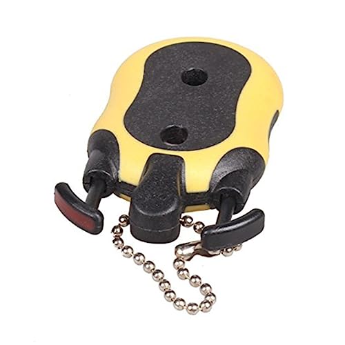 Contador de Puntuación para Golf BESPORTBLE, Accesorio de Plástico, Amarillo y Negro, 7 x 4 x 1.5 cm, con Llavero miniatura 2