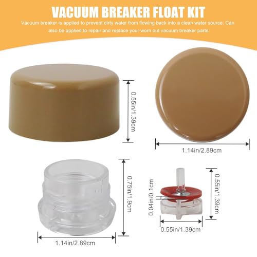 Premium 2x Vacuum Breaker Float Kit for RK-17VB Model 17 Wall Faucets for Anti Siphon Valves