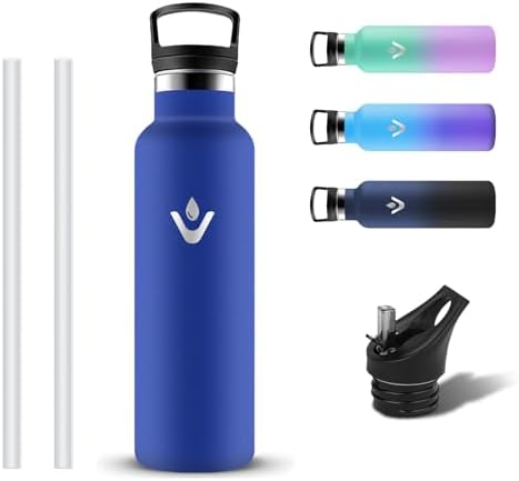 Grsta Botella Agua Acero Inoxidable 500ml, Prueba de Fugas Botell...