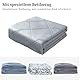 Winthome Gewichtsdecke mit Bettbezug 150x205cm 10.4kg, Weighted Blanket Lauschig, Anti Stress Therapiedecke, Schwere Decke zum Tiefen Schlafen und Bessere Erholung, Heavy Blanket (Weißes Muster)