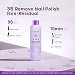 Acetone Nail Polish Remover: Professional Soak off Gel Nail Polish Remover Enriched with Natural Grape Seed Oil 8 Fl Oz for Gel Acrylic Nail Glue Dip Powder for Home Salon - Image 4