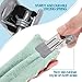 Clothes Pins Heavy Duty 30 Pack - 2.17 Inch Metal Chip Clips, Clothespins for Photo Drying Clothesline Laundry Sock, Bag Clips for Food Kitchen Stainless Steel with Rubber, Gray
