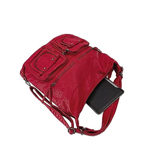 Soft PU Leather Shoulder Bags For Women Backpack For Women Shoulder Bag Lady Handbag4