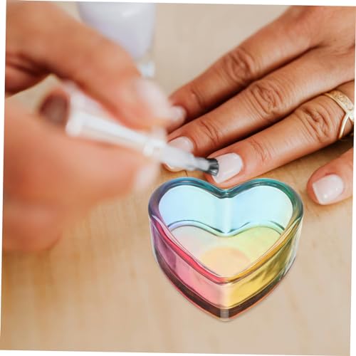 Vaso de cristal para manicura y pincel de uñas miniatura 6