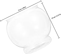Vista 2 de Tanque de peces Contenedor transparente para plantas de plástico, globo de escritorio, botella ecológica transparente, ornamento de mesa