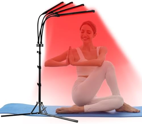 Lampada Terapia Luce Rossa 180LEDs 660nm/850nm/940nm - Terapia Infrarossi Regolabile | Timer 30min