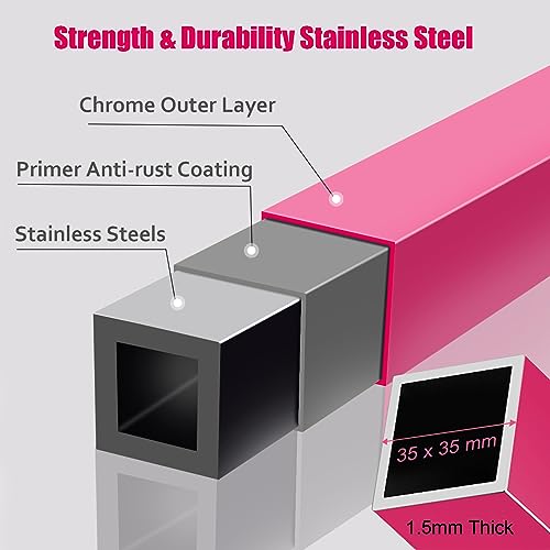 RAVS Gymnastics Bar for Kids, 8 Heights Adjustable Easy Folding Gymnastic Training Bar Kids Monkey Horizontal Bars - Max Load 300LBS