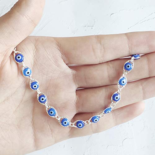 YANCHUN Evil Eye Necklace Turkish Pendant Necklace for Women Men Lucky Protection Gifts Christmas Stocking Stuffers4