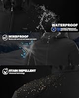 33,000ft Jacke Herren Wasserdichte Atmungsaktiv Softshelljacke Regenjacke – Ansicht 3
