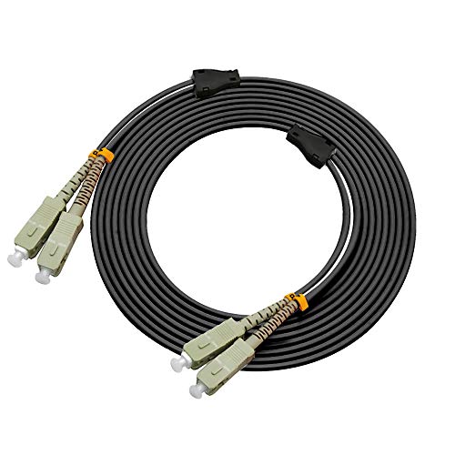 Cable de fibra óptica SC a SC exterior blindado multimodo OM2 de 300 metros duplex 50/125