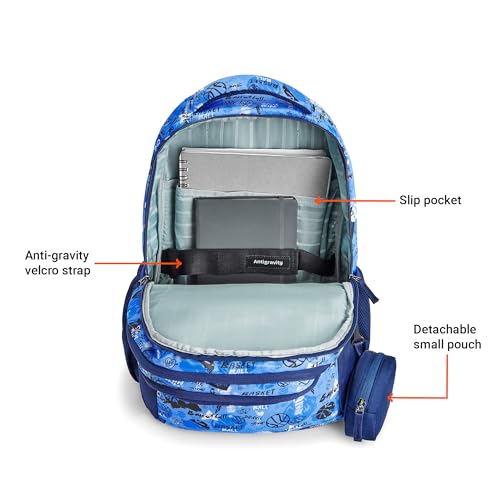 Image of Nasher Miles Polyester Backpack | Ideal for Preschool, Kindergarten, College, School, Office& Travel | Toddler, Girls, Boys, Men, Women