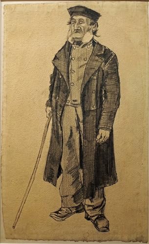 Lienzo Van Gogh Viejo con un palo pintura mural de alta definición SERENDIPITP