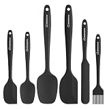 NileHome 6 Pieces Silicone Spatula Set with...
