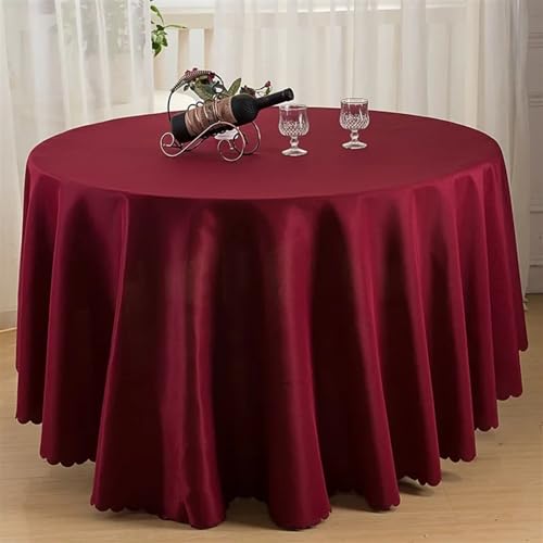Nappe de mariage ronde blanche pour décor de banquet d'anniversaire