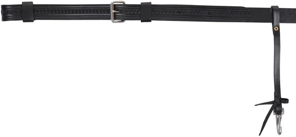 Circle Y Shell Tool Flank Cinch with Billets Black