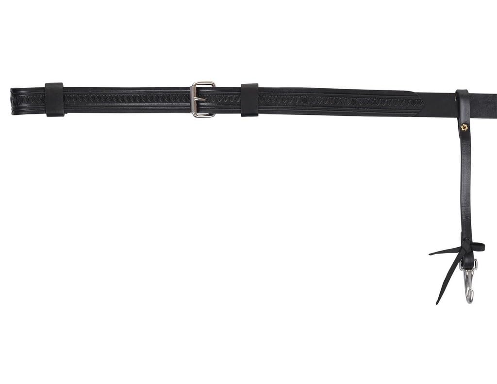 Circle Y Shell Tool Flank Cinch with Billets Black