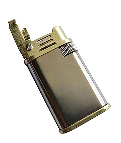 Vintage Kérosène Briquet Rétro Bronze Coupe-Vent Rechargeable Briquet Vintage Kérosène Briquet Rétro Bronze Coupe-Vent Rechargeable Briquet