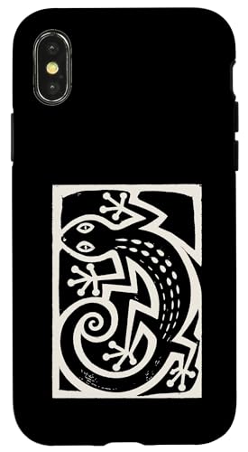 Gecko ���m�J�b�g�X�^�C�� �~�j�}���X�g �A�j�}���A�[�g �X�}�z�P�[�X iPhone X/XS �p