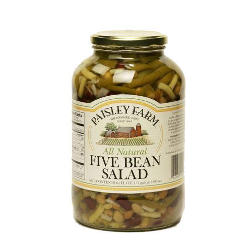 Paisley Farm All Natural Five Bean Salad 64oz CASE