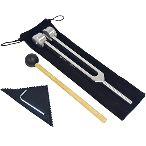 Miwayer Professional 111 Hz Tuning Forks for Healing, Medical, and Music - Multi-Frequency Tuning Fork Kit for Sound Therapy, Meditation, Chakra Balancing, and Instrument Tuning