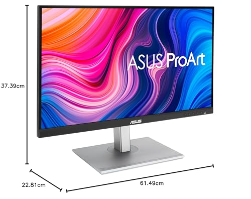 OLKIEQZ ASUS ProArt Display 27"" Monitor - WQHD (2560 x 1440), IPS, 100% sRGB, 100% Rec. 709, ΔE < 2, Calman Verified, USB Hub, USB-C,