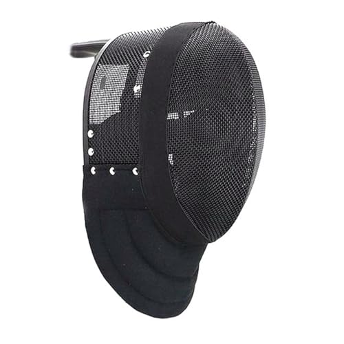 SATRJT - Casque D'entraîneur D'escrime Chapeau D'escrime 350N Équipement D'entraînement D'escrime Équipement de Protection D'escrime pour Adultes (Épaisseur : Black (Fixed Lining), Size : M)