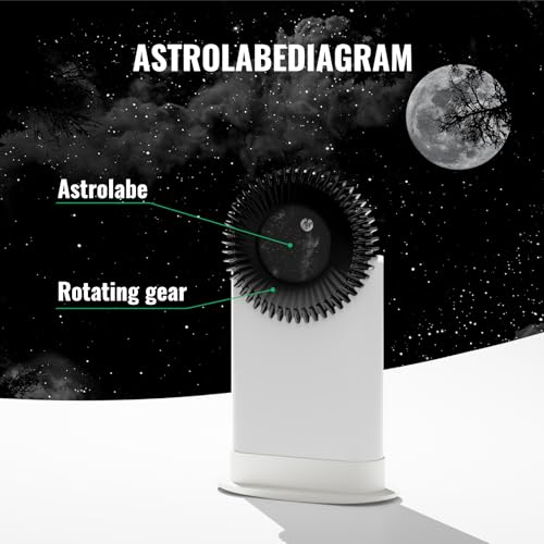 Araierd Star Projector Plus – Home Planetarium with App Control, Galaxy Night Light HD Nebula & Planet Projection, Stress Relief & Sleep Aid for Adults & Kids, Clear & Bright Projection for Bedroom - Thumbnail 3
