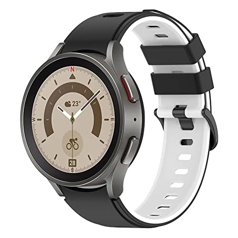 VeveXiao Sports Strap Compatible with Samsung Galaxy Watch 7 FE 6 5 4 Band 40mm 44mm/Galaxy Watch 5 Pro Band 45mm band, No Gaps Soft Silicone Replacement Straps for Galaxy Watch 6 4 Classic WristBand Cover