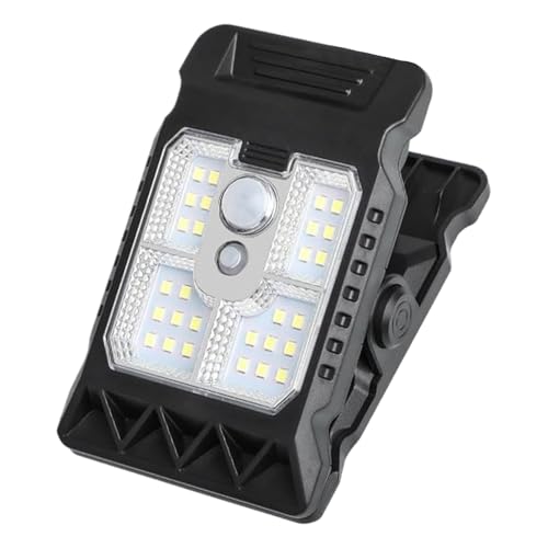 Yulokdwi Solar Dachrinnenleuchten,Bewegungsmelder LED Klemmleuchten Weitwinkel - Solarbetriebene Außenleuchte Mit Bewegungsmelder,Geeignet Für Garten,