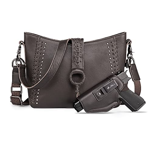 Montana West Genuine Leather Hobo Purse Vintage Satchel Shoulder Bag For Women Western Woven Crossbody Handbags Mwl-G001Cf-2 #TOP1