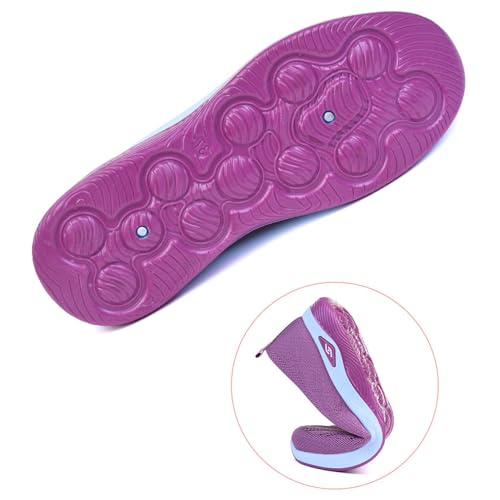 Image of Women's Slip-on Loafers, Casual Walking Shoes, Breathable Sneaker, Non-Slip & Comfortable & Light-Weight