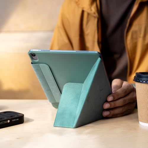 Image of DailyObjects Pleat Y-Fold Magnetic Case for iPad Air 11-Inch (M3, 2025 / M2, 2024) / iPad Air 10.9-Inch (5th Gen, 2022 / 4th Gen, 2020) / iPad Pro 11-Inch (1st Gen, 2018) - Sage Green