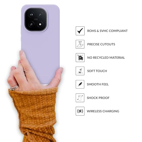 Image of SPRIG Compatible with IQOO 15 5G SilkTone Silicone Back Cover Drop Tested Shock Proof Mobile Case for Men, Women, Boys and Girls with Camera Protection (Light Purple)