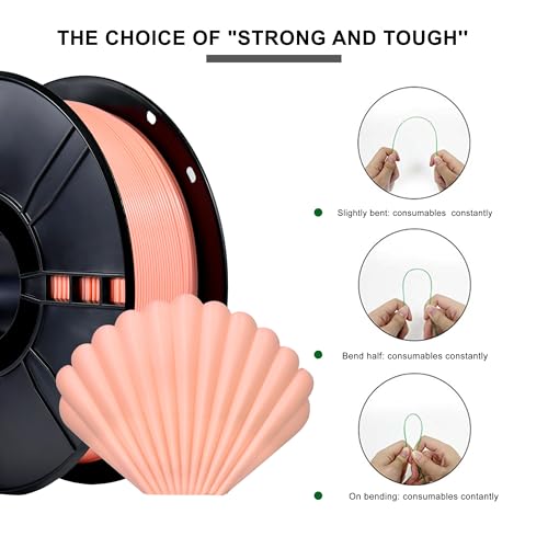Image of iBOSS PLA Plus (PLA+) 3D Printer Filament 1.75mm,1kg Spool (2.2lbs) Toughness Enhanced 3D Printing Filament,Dimensional Accuracy + /- 0.02mm,1.75mm PLA Plus Filament,Fit Most FDM Printer(Pink)